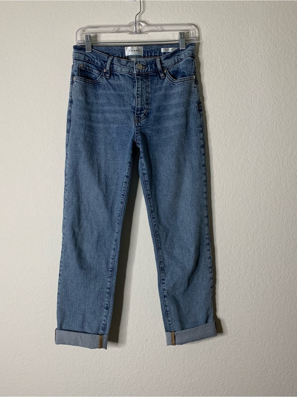 Frame womens the borrowed boyfriend jeans 25